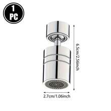 Splash Proof Faucet, 360 Degree Splash Proof Toiletries, Two Water Outlet Modes, Faucet Expansion Device, Foaming Device, Rotatable Expansion Device