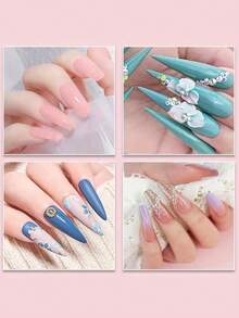 23 In 1 Acrylic Nail Kit For Beginners 12 Color Glitter Acrylic Powder White Clear Pink Acrylic Powder Nails Extension Professional Nails Kit Acrylic Set Manicure Tools Acrylic Supplies Gift For Women - Apricot - View 6