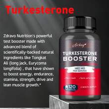 Turkesterone Booster - Promotes Muscle Growth And Recovery, Enhances Energy, Strength, Stamina, And Endurance, Tongkat Ali, Saw Palmetto Extract - 120pcs - 120 viên nang - Xem 3