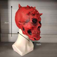 Maschera di clown di Ognissanti, copricapo, accessori per mascherata horror, maschera di lattice con sangue che sgorga