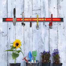 GOFLAME Set Of 3 Magnetic Tool Strip Holder Garage Rail Wall Mounted Bits Storage Rack - Red - View 5