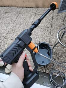 1pc Cordless High Pressure Washer, Portable Electric Pressure Cleaner, Handheld High Pressure Car Wash Gun With Foam Sprayer, Equipped With 6.0Ah Rechargeable Battery & 5m Hose, 1.2MPa Pressure, Suitable For Car, Floor, Yard Cleaning And Watering - Multicolor - View 10