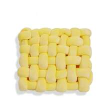 1 件编织靠垫，手工编织方形沙发抱枕，沙发垫，椅垫，地板垫，靠背枕，腰枕办公椅座垫办公室装饰房间装饰椅枕靠垫游戏椅 - 彩色 - 查看 21