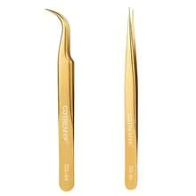 1/2/7 Stück Hochpräzisions-Pinzetten für Wimpernverlängerung, Applikator-Pinzetten für Wimpernverlängerung, Haarentfernungstool für Kosmetik