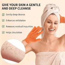 5/8/16pcs Exfoliating Shower Gloves, Mitt Washcloth Bath Gloves For Shower, Double Sided Exfoliating Gloves, For Spa, Massage And Body Scrubs, Body Scrubber Bathing Accessories (Random Colors) - Multicolor - View 7