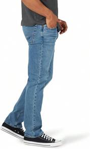 Authentics Men's Regular Fit Comfort Flex Waist Jean - Lime Green - View 5