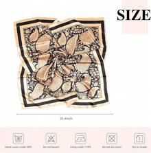 35 Inches Silk Head Scarf-Satin Hair Scarves Silk Bandana Scarf Headscarf For Women's Fashion Scarveshalloween - 駱駝大腰果 - 查看 7