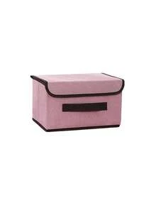 1pc Foldable Storage Box, Large Capacity Cloth Storage Bin - Ideal For Space-Saving, Clothes Organization, Decorations For Festivals, Rooms, Home, Bedroom