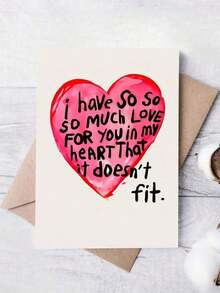 Charming "I Love You" Greeting Card With Envelope - Perfect For Valentine's Day, Anniversary, Birthday And Proposal - Multicolor - View 7