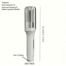 Rechargeable Multifunctional Hair Trimmer - Portable Double-Sided Blades, Leaves Hair Smooth & Healthy - Easily Removes Split Ends & Damaged Hair - 500mAh Lithium Battery, ABS Body - Multiple Color Options, Easy To Clean Work Area
