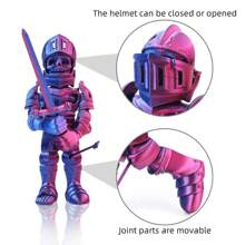 Figurine articulée d'un soldat zombie d'anime - Corps entier imprimé en 3D avec articulations flexibles, matériau plastique, faveur de fête, décoration de bureau, couleurs réfléchissantes uniques, sans électricité nécessaire - Parfait pour Noël, Halloween, Pâques, Thanksgiving. Modèle de guerrier squelette avec mouvement libre