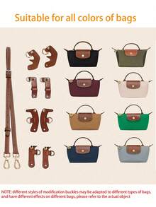 2025 Leather Modification Buckle Purse Strap Replacement Crossbody Adjustable Shoulder Strap Punch-Free Mini Handbag - Brown - View 9