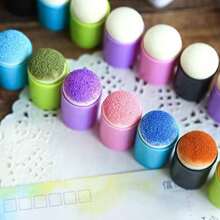 2pcs/Set Creative Ink Blotting Tools Scrapbooking Supplies, Hollow Drawing Ruler For Bullet Journal Painting, Smudge Effect