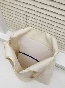 Geantă de umăr din pânză imprimată plus geantă mică albă, imprimată cu litere colorate, model soare, dragoste, geantă de mână portabilă casual, geantă de depozitare simplă pentru călătorie, geantă cosmetică de călătorie de mare capacitate, geantă de voiaj, cu un design nou și capacitate mare, ceea ce o face o alegere ideală pentru cumpărături, potrivită pentru nunți, zile de naștere, plaje și sărbători, înapoi la școală și cumpărături.