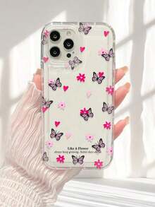 Funda para teléfono 1pc Impreso Airbag Protector Teléfono a Prueba de Golpes, Compatible con 16/11/12/13/14/15/15pro/15 Plus/15 Promax/ X/Xs/ 11pro/12pro/13pro/14pro/ 11promax/ 12promax/ 13promax/14promax/1 4plus/16Pro /16plus /16proma - transparente - Ver 4