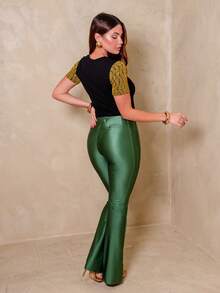 Women Pants - 綠色 - 查看 2