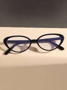 1 Damen Cat Eye Retro Street Style Modische Nicht-Verschreibung Brillen, geeignet als tägliches Outfit-Accessoire