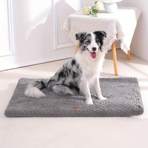 Fish Scale Pattern Dog Pad, Removable And Washable For All Seasons, Highly Attractive Pet Nest Pad, Warm Dog Bed Mat, Soft Pet Cushion