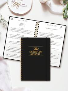 1pc Daily Gratitude Journal, Simple 5 Minutes Daily Planner For Happiness, Mindfulness & Reflection, Undated Life Planner Journal For Women & Men - Multicolor - View 9