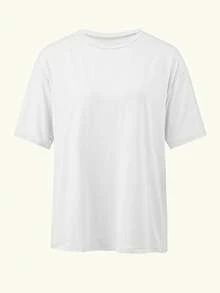 Customized Photo T-Shirt, Add Your Favorite Photo And Text (Girlfriend Photo/Couple Photo/Family Photo/Selfie/Pet Photo/Friend Photo) - White - View 4