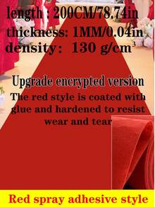 1pc Disposable Aisle Carpet 78.74in/196.85in/393.7in, Navy Blue, Light Blue, Red, Black And White Aisle Carpet, Floor Mat, Event Party, Wedding Opening Ceremony, Celebration Aisle Carpet, Welcome Mat For Stage Full Coverage, Outdoor Commercial Carpet, Fashion Show Runway Carpet - Non-Slip Runway Carpet, Event/Wedding/Photography Use - Multicolor - View 24