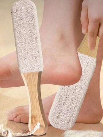 1pc Professional Pedicure Rasp Tool, Foot Cleaner Pedicure, Foot File Pumice Stone, For Dead Skin Crack Heels, Beech Wood Foot File Rasp, Callus Remover, Foot Scrubber, Pedicure Tool, Professional Pedicure Supplies, Removes Dead Skin & Calluses, Foot Care Foot, Rasp Massage, For Men And Women.