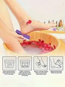 Foot Pumice Stone Exfoliating File, Callus And Dead Skin Remover, Heel Brush, Salon Foot Scrubber Pad, Men's And Women's Pedicure Exfoliation Tool,Callus Removal & Foot Brush And Pedicure Exfoliation Tools, For Dead Skin