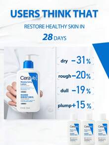CeraVe [旅行装] 日常保湿乳液（干性肌肤适用）88毫升 / 身体乳液和面部保湿霜，蕴含透明质酸和神经酰胺 | 日常补水 | 无香精 | 清爽不油腻 | - 88毫升 - 查看 4
