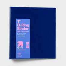 1" 3 Ring Binder Clear View - Up&Up - 黑色 - 查看 2