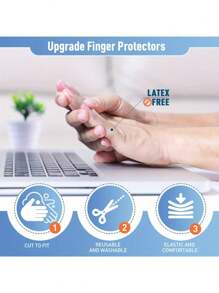 Cubierta protectora de silicona para dedos, cubierta para dedos antiresecamiento y humectante, cubierta para dedos anti abrasión y antihielo para escribir, cubierta para dedos anti lesiones y anti dolor