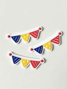 1 件儿童烘焙蛋糕装饰，马戏团小丑大象兔子生日蛋糕装饰桌面装饰，婴儿洗礼派对甜蜜桌面装饰 - 彩色 - 查看 15