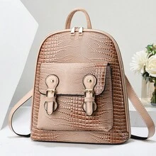 Women Fashion Backpacks, School Backpack - 粉色 - 查看 4