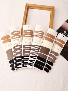 10 Stück minimalistische matte rechteckige Wassertropfen-förmige Clips, vielseitige Accessoires für den täglichen Gebrauch, Haarclips, flache Klemmclips, Clips für Haare, Haarspangen, Haarklammern