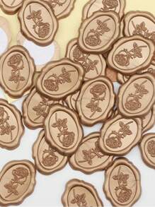 20/30/50/100 张蜡封贴纸，婚礼请柬信封封口贴纸，自粘信封封口，非常适合婚礼、请柬、信封、礼品包装、圣诞节 - 銅色 - 查看 3