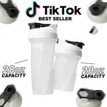 Series Shaker Bottles - No Whisks No Screens No Clumps - Mix Your Preworkout And Protein With The Most Efficient And Simple Shaker Cup On The Market - Helimix - 極地渦旋 - 查看 1