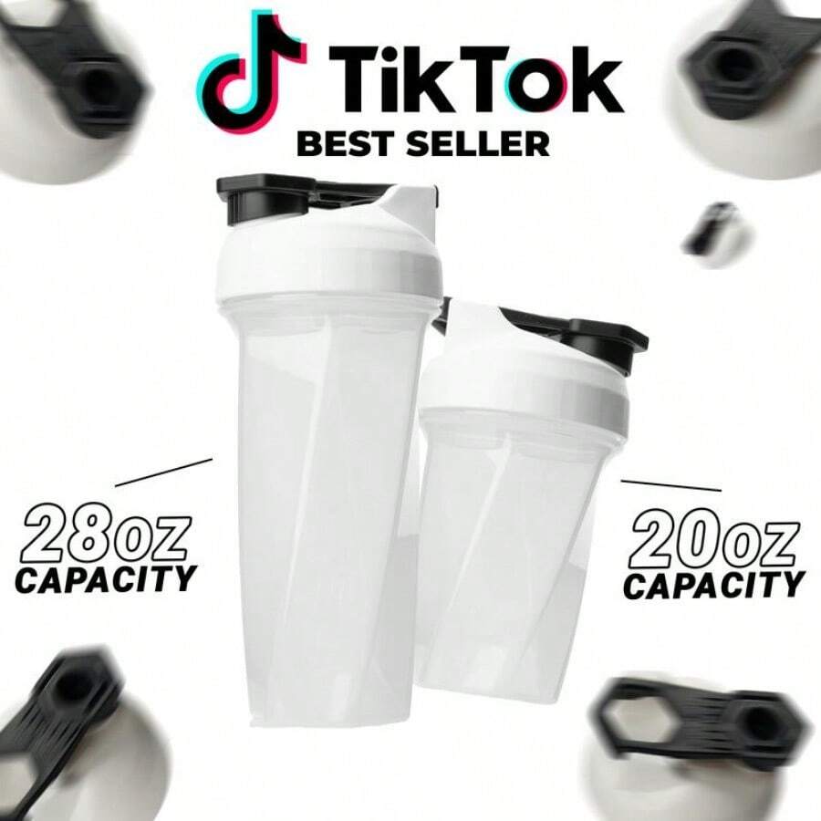 Series Shaker Bottles - No Whisks No Screens No Clumps - Mix Your Preworkout And Protein With The Most Efficient And Simple Shaker Cup On The Market - Helimix - 極地渦旋 - 查看 1