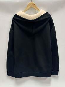 European And American Fashion Winter New Solid Color Pocket Zipper Warm And Plush Coat