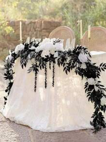 1/4/8/16/32pcs Italian Ruscus Greenery Stems, 27.6in Artificial Green Leaf Garland Artificial Flowers Vines Hanging Spray For Wedding Arch Bouquet Filler Table Centerpieces Home Decor,Rose, Decorative Rose, Decorative Style,Party And Holiday Decorations,Fall Decoration, Christmas Decoration, Boho Style,Bedroom Accessories Decorations