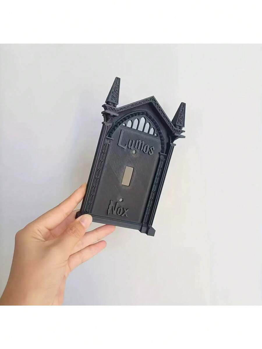 Easy-Install 3D Black Printed Light Switch Cover - Halloween & Holiday Decor, Battery-Free, Unique Black Home Wall Art, Halloween Decoration Halloween Decor Light Home Decor Party Decor Halloween Decoration Room Decor Halloween Garden Decor For Gift Fairy