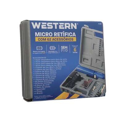 Mini Retífica Elétrica Sem Fio Com 60 Acessórios Bivolt