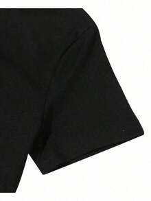 Camiseta TIGER GOLD COSTAS Camisa Basica Algodão Manga Curta premium - Preto - Visão 3