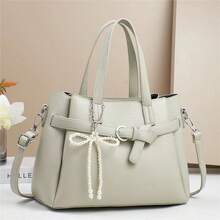 Women Top Handle Bags - 灰色 - 查看 5