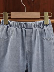 2pcs/Set Girls Cute Bear Embroidery Decor Camisole Top + Fashionable Tassel Flared Leg Pants, Stylish & Versatile Outfit