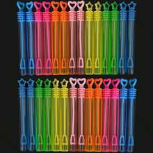 36/48/60 件迷你泡泡棒、空泡泡瓶、心形魔棒、生日派对礼物、婚礼宾客礼物