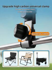 1 chiếc giá đỡ ô chuyên dụng, hộp đựng đồ câu cá, giá đỡ ô che nắng dùng cho cắm trại ngoài trời. - màu đen - Xem 3