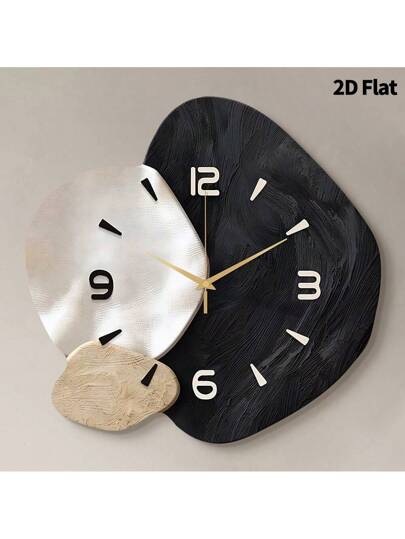 1pc Creative Art ation Wand Clock, Super Quiet Quartz Movement, No Ticking Sound, Room ation, Home Living Bedroom Classroom Kitchen Office Restaurant Ho view 3