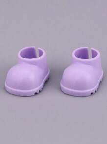 2pcs Doll Shoes, DIY Bright Shoes, Finger Shoes
