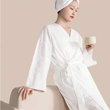 1/2/4pcs Portable Disposable Bath Towels, Suitable For Hotel & Travel, Thick Long Bathrobe - Multicolor - View 3