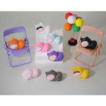 9 件马卡龙色 Pit Pit 小狗 Liliths 树脂小雕像，可爱治愈的装饰，圣诞节、万圣节、女孩生日的理想礼物 - 彩色 - 查看 7