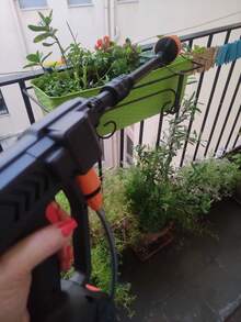 1pc Cordless High Pressure Washer, Portable Electric Pressure Cleaner, Handheld High Pressure Car Wash Gun With Foam Sprayer, Equipped With 6.0Ah Rechargeable Battery & 5m Hose, 1.2MPa Pressure, Suitable For Car, Floor, Yard Cleaning And Watering - Multicolor - View 9